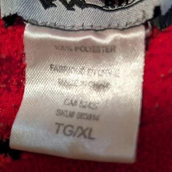 Mountain Ridge Onesie Red Fleece Lounger in a Devil Adult Unisex Pajamas Costume - Picture 7 of 7